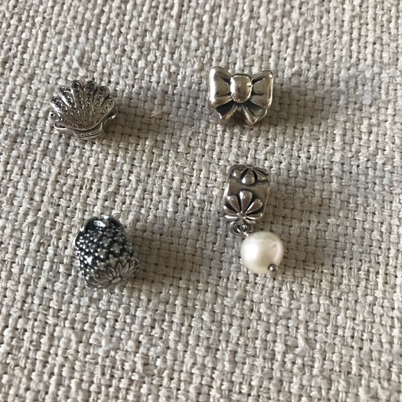 Pandora charms shell pineapple bow pearl - Picture 1 of 2